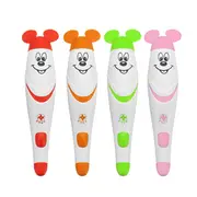 Watercolor Pen 12 Colors With Painting Templates Dust-Free Cloth Battery Operated Toys 28 RED