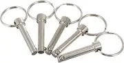 Happyyami 5pcs Ring Pin Lifting Hooks Safety Pin Golf Hole Cup Bimini Tops Pin Cylindrical Pin Quick Disconnect Positioning Quick Release Hitch Pin Hammock Hook up Carbon Steel
