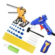 Dent Puller Kit, Professional Car Paintless Dent Removal Kit with Golden Lifter, Bridge Puller, Suction Cup for Repairs 96% of Car Dents, Dent Puller Tools for