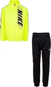 [Nike] Boy's Therma Fleece Dominate Zip Hoodie and Joggers Two-Piece Set (Little Kids) Black 4 Little Kids