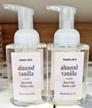 Trader Joe’s Almond Vanilla Scented Foaming Hand Soap 8fl oz 237ml (2 Bottles)