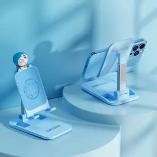 【Doraemon 哆啦A夢】小叮噹輕巧手機折疊支架手機架(桌上型手機支架)