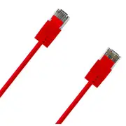 Cruxtec Cat6A Ultra Slim Ethernet Cable - 1.5m - Red [RF6A-015-RD]