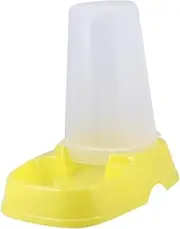 ROMISBABA Automatic Pet Feeder Yellow Pet Food Dispenser for Dogs and Cats Easy to Clean Premium Reduces Dust Pollution
