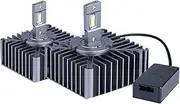 HAN-Store Fit for 2PCS D5S D2S Plug and Play LED Bulb D1S D2R D4S D4R D3S D8S Built-in Canbus Led Headlight 6000K 15000LM Auto Turbo Led Lamp (Emitting Color : 6000K, Socket Type : D8S)