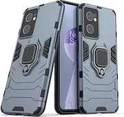 [2ndSpring] Case for OnePlus Nord CE2 5G,Hybrid Heavy Duty Protection Shockproof Defender Kickstand Armor Case Cover,Navy