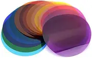 Godox V-11C Color Filters Kit Color Gels Filters 15 2 for Godox V1 Series Camera Round Head Flashes