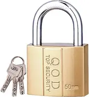[Generic] Lock with Key | Metal Small Box High Security Locks,Rustproof Gym Locker Lock, Luggage Lock, Waterproof Lock and Key Set for Lock-Out, Gate, Storage