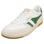 Gola Hawk Mens Casual Sneakers in White Green - 8 US