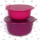 NEW Tupperware Bowl Set of 2 Bowls Aloha Serving Preparation Storage Purple