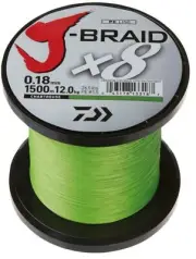 Daiwa J Braid x8 1500m Chartreuse @ Otto's TW