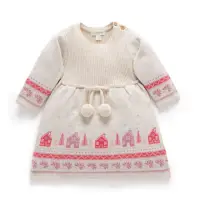 在飛比找momo購物網優惠-【Purebaby】澳洲有機棉 女童洋裝/連衣裙(女童 童裝