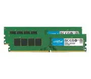 Crucial 64GB (2x32GB) DDR4 UDIMM 3200MHz CL22 1.2V Dual Ranked Desktop PC Memory