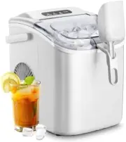 ADVWIN 12Kg Portable Ice Maker Machine for Home Bar - Black