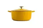 BK, Covered Dutch Oven 24cm 4,2L Bourgogne, Sunny Yellow, Cast Iron