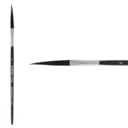 Creative Mark Black Knight Sword Liners Synthetic Brush Short Handle 1/4""