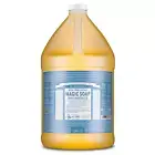 Dr. Bronners Baby Unscented Castile Liquid Soap 1 Gallon - 18-In-1 Uses
