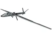 Q Glider Gray Metallic James Bond 007 "No Time To Die" (2021) Movie Diecast Mode