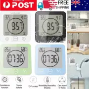 Waterproof Digital Bathroom Shower Clock Timer Alarm Temperature Meter Humidity