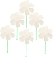 Hohopeti 6Pcs Blank DIY Drawing Windmill for Unpainted Crafting for Creative Activities Parent Bonding and Classroom Fun for Imaginative Play Random Color