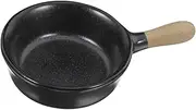 DONFAMDS Small Ceramic Dipping Bowl with Handle Black Porcelain Sauce Dish for Soy Sauce Vinegar and Side Dishes Japanese Aesthetic Condiment Ramekin for Dining and Entertaining