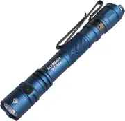 TAC 2AA EDC Tactical Dual Modes Flashlight Rechargeable, 1400 High Lumens Flashl
