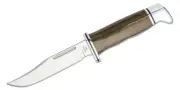 Buck 117 Brahma Pro Fixed Blade Knife 4.5" S35VN Satin Clip Point, Green Canv...