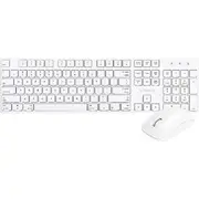 Bonelk KM-314 Slim Wireless Keyboard & Mouse Bundle White