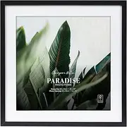 Cooper & Co. 50x50cm Mat to 40x40cm Premium Paradise Wooden Photo Frame Black