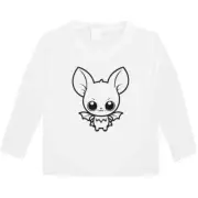 'Cute Bat' Children's / Kid's Long Sleeve Cotton T-Shirts (KL049990)