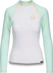 Dakine Flow Snug Fit Long Sleeve Surf Swim Shirt, Women's Medium, Pastel Current