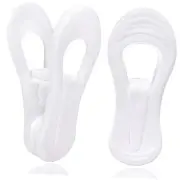 White Hanger Clips 50 Pack, Multi-Purpose Plastic Hangers Clips Perfect for