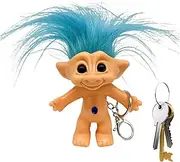 [Generic] Troll Doll Keychain,Good Luck Troll Dolls Key Holder | Crazy Colour Hair Figurine, Symbol Bring Good Luck Vintage Withstand Troll Dolls Adorable Anti-Lost Key Ring 10cm For Women Girls