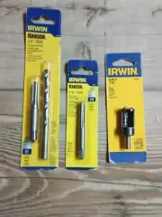 Lot of 3 IRWIN HANSON - 80238 plug set - 43908 plug cutter - 8129 steel plug tap