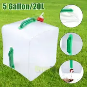 Collapsible Water Container With Spigot 5 Gallon 20L Camping Water Storage Jug