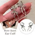 =Bowknot Chain Cartilage Helix Clip On Ear Cuff Tassel Wholesale- Earrings Y4R1