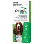 Credelio Plus Ticks & Fleas Treatment Chewable Tablets for Large Dogs Green 1pk