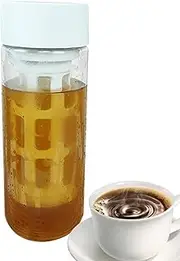 Cold Brew Coffee Pitcher - Heat-Proof Removable Borosilicate Glass Cold Brew Pitcher - Large Capacity Iced Coffee Maker for Hot Tea, Iced Tea, Portable Cold Brew Coffee Maker Amith