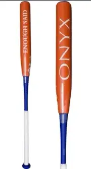 2024 Onyx Enough Said Orange/ Blue Senior Slowpitch Softball Bat 28oz