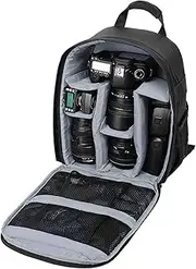Camera Carrying Bag - Mirrorless Camera Organizer Bag - Breathable DSLR Zipper Storage Backpack for Athletes Women Youth Men Teens Boys