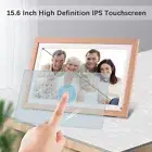 UK Plug 15.6in Large WiFi Digital Photo Frame Digital Picture Frame Wa GS0