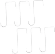 HYTROVE 6Pcs Outdoor Plant Hanger Bracket Durable Iron Hooks for Flower Pots Easy Install Vertical Garden Decor Convenient Fixing Hangers for Fence and Railing Use