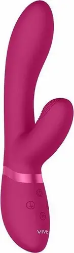 Vive - Kyra Double-Action Pulse-Wave Rechargeable Silicone Clitoral Rabbit Pink
