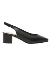 [Easy Steps] Garland Heeled Shoes in Black Glove
