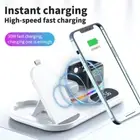 4 in 1 Wireless Charger Stand Light For iPhone - Apple Watch - Airpods - Samsung