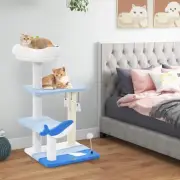 Costway 3-level Ocean-themed Cat Tree with Sisal Covered Scratching Posts
