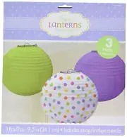 Baby Brights Chevron Stripes Modern Cute Baby Shower Decoration Paper Lanterns