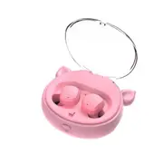 Wireless Headphone Tws Binaural Running Sports 5.0 Earphone Cartoon Style Subwoofer Bluetooth Headset Pink