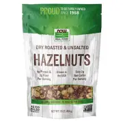 NOW FOODS Hazelnuts Dry Roasted & Unsalted 16 oz
