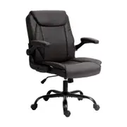 Office Chair Gaming Computer Executive Chairs Leather Tilt Swivel Brown